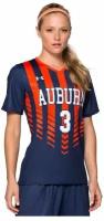 Футболка спортивная женская Андер Армор, с надписью Auburn, размер M