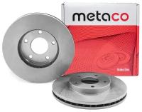 Диск тормозной передний вентилируемый Metaco 3050-027