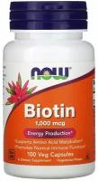 Now foods Biotin 1000 мкг 100 vcaps