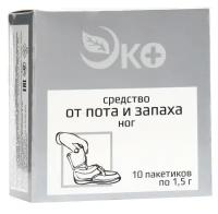 Средство от пота и запаха ног Экотекс, 10 пакетиков по 1,5 г