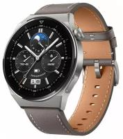 Умные часы Huawei Watch GT 3 Pro Odin-B19V Grey Leather Strap 55028474