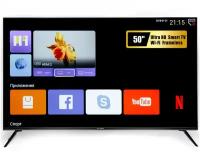 50" Телевизор SmartTV, Wi-Fi, UltraHD HOLLEBERG HGTV-LED50UHDS100T2