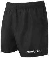 Шорты спортивные ONLYTOP unisex black, р. 44