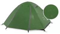 Палатка Naturehike P-Series Aluminum Pole Tent With New Material 210T65D Embossed Design 3 Man Forest Green