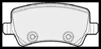 Колодки тормозные дисковые задние Allied Nippon ADB01613
