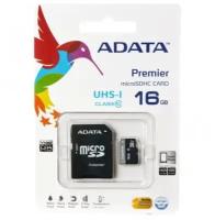 Карта памяти Adata microSDHC 16Gb Premier Class 10 UHS-I U1 + ADP (40/15 MB/s)