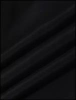 Ткань карманная (подкладочная) черная для шитья, однотонная MDC FABRICS K95/4. 100% полиэстер для одежды. Отрез 1 метр