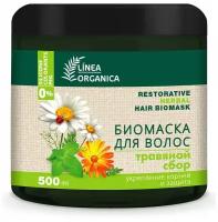 Биомаска для волос укрепление корней и защита, травяной сбор, 500 мл