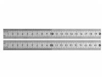 Бибер 40163 Линейка 400мм нерж сталь двухсторонняя шкала (12/300)