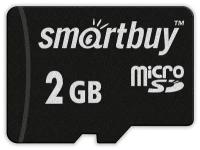 Карта памяти SmartBuy microSD 2 ГБ Class 2, адаптер на SD, черный