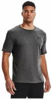 Футболка Under Armour UA Live Tee Charcoal Medium Heather / / Black для мужчин 1326799-019 SM