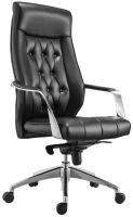 Кресло офисное Brabix PREMIUM "Sonata EX-754", мультиблок, алюминий, экокожа, черное, 532491