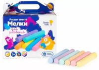 Мелки, Genio kids (товары для рисования, 6 цветов, 60 шт, MLM60)