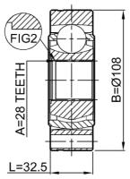 Шрус внутренний Febest 2311-B6