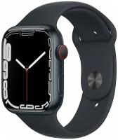 Умные часы Apple Watch Series 7 45mm Aluminum Case with Sport Band, Cellular, синий омут