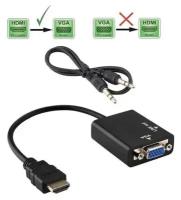 Переходник адаптер HDMI на VGA видео + 3, 5 jack аудио HDMI папа (m) vga (F) мама