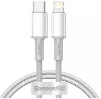 Кабель для передачи данных / быстрой зарядки/Baseus High Density Braided Fast Charging Data Cable Type-C to iP PD 20W 1m White