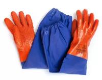 Перчатки рыбак с рукавом и покрытием из латексной крошки, размер XL