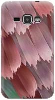 Силиконовый чехол на Samsung Galaxy J1 (2016), Самсунг Джей 1 2016 с принтом "Розовые лепестки"