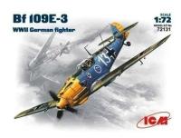 Сборная модель ICM Самолет Мессершмидт Bf-109 E-3 1:72 (72131)