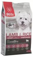 Сухой корм BLITZ ADULT SMALL Breeds Lamb&Rice / для собак мелких пород ягненок и рис/ 2кг