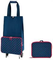 Сумка на колесиках foldabletrolley mixed dots red