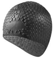 B31519-8 Шапочка для плавания силиконовая Bubble Cap (черная)