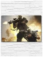 Картина по номерам на холсте Army Of Two (арми оф ту, шутер, PS, Xbox, PC, Switch) - 10332 60х40
