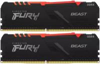 Модуль памяти Kingston FURY BEAST RGB DDR4 DIMM 16 ГБ 3600MHz (KF436C17BBAK2/16)