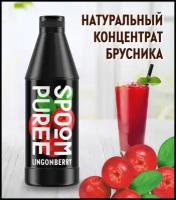 Натуральный концентрат SPOOM PUREE Брусника 1 кг (основа для приготовления напитков и десертов)