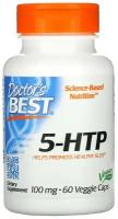 Doctor's Best, 5-HTP, 5-гидрокситриптофан, 100 мг, 60 вегетарианских капсул