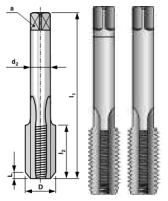 Метчик, трубная резьба G1/2 дюйма комплект из 2-х шт Bucovice Tools 112120