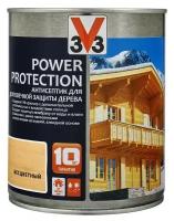 Антисептик V33 для дерева POWER PROTECT полуглянцевый Бесцветный 0,9л