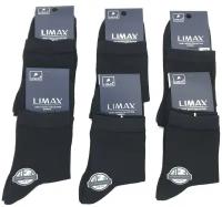 Мужские Носки "LIMAX" N- 61003 средние р. 41-44 Черные 6 пар