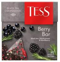 Чай Tess BERRY BAR черный ароматизированный 20 шт, пирамидки