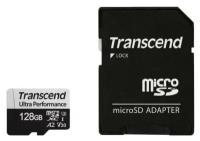 Карта памяти microSDXC Transcend 340S, 128 Гб, UHS-I Class U3 V30 A2, с адаптером