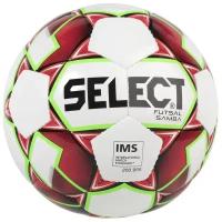 Футзальный мяч SELECT Futsal Samba IMS 852618, №4(белый-красный-зеленый)