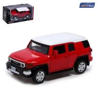 Машинка металлическая MSZ серия 1:43 Toyota FJ cruiser, цвет красный, инерционный механизм, двери открываются WE-15950R