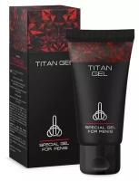 Гель-смазка Hendel Titan Gel, 70 г, 50 мл, земляника, 1 шт