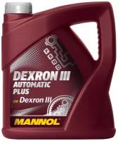 MANNOL 1356 Масло mannol atf dexron iii транс мин для акпп 4л