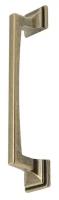 Ручка-скоба мебельная 128 мм, для шкафа, для комода, для тумбы `SANBERG` металл Квадро (античная бронза, античное серебро премиум)