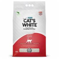 Cat's White Natural комкующийся наполнитель натуральный без ароматизатора для кошачьего туалета (10л) Без характеристики