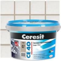 Затирка Ceresit СЕ 40 Aquastatic, 2 кг, 2 л, серый 07