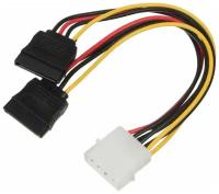 Кабель питания NINGBO Molex 8980 - SATA2 x, 0.18м