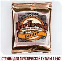 Струны для акустической гитары Ernie Ball 2148 Earthwood Light Phosphor Bronze 11-52