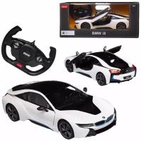 Машина р/у 1:14 BMW i8, цвет белый матовый, двери открываются в ручную