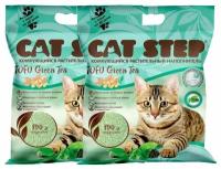 CAT STEP TOFU GREEN TEA - Кэт степ наполнитель комкующийся для туалета кошек (12 + 12 л)