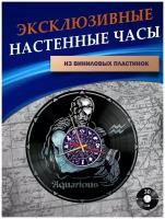 Часы настенные из Виниловых пластинок - Знаки Зодиака (без подложки)