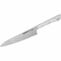 Нож кухонный универсальный Samura HARAKIRI SHR-0023AW/K, 150 мм, корроз.-стойкая сталь, белый акрил