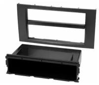 Переходная рамка 1-DIN/2-DIN для а/м FORD Focus, C-Max 2005-11; S-Max, Fusion, Transit 2006-11; Fiesta, Galaxy 2006-08 с карманом черный цвет CARAV 11-809